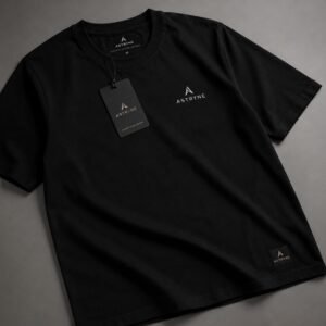ASTRYNE Essential Black Tee