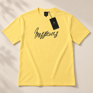 ASTRYNE Urban Drop-Shoulder T-Shirt — Pastel Yellow