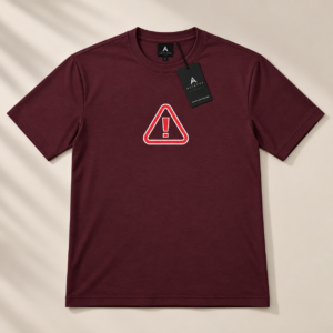 ASTRYNE Urban Drop-Shoulder T-Shirt - Dark Maroon shade